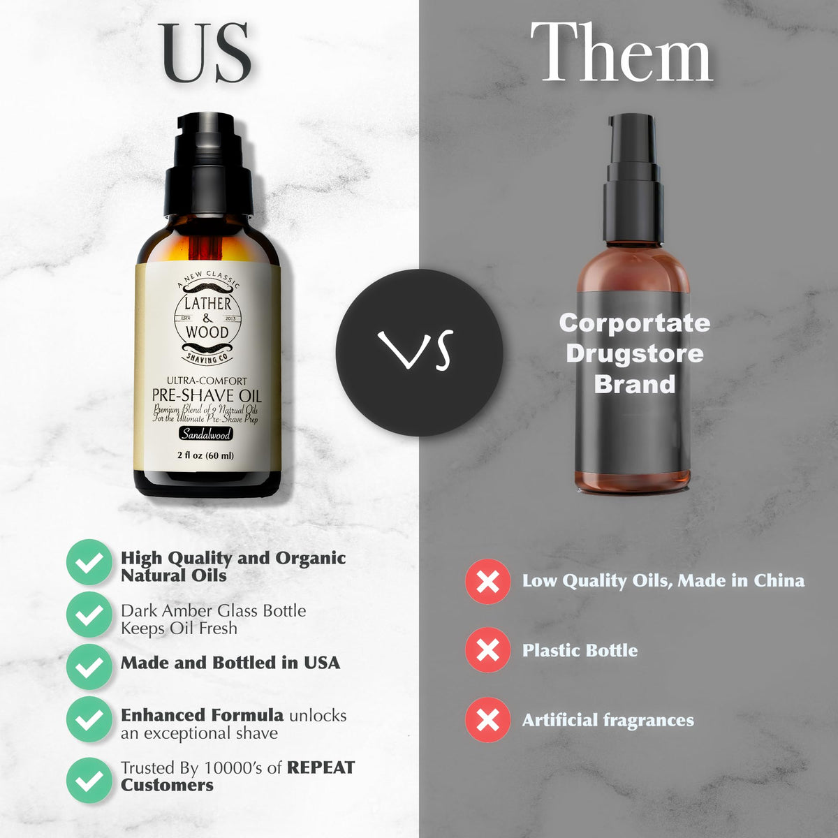 Lather & Wood Pre-Shave Oil pairs with soap for a closer feel.