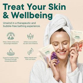 Latika essential oils Lavender highlight for soothing bath fragrance.