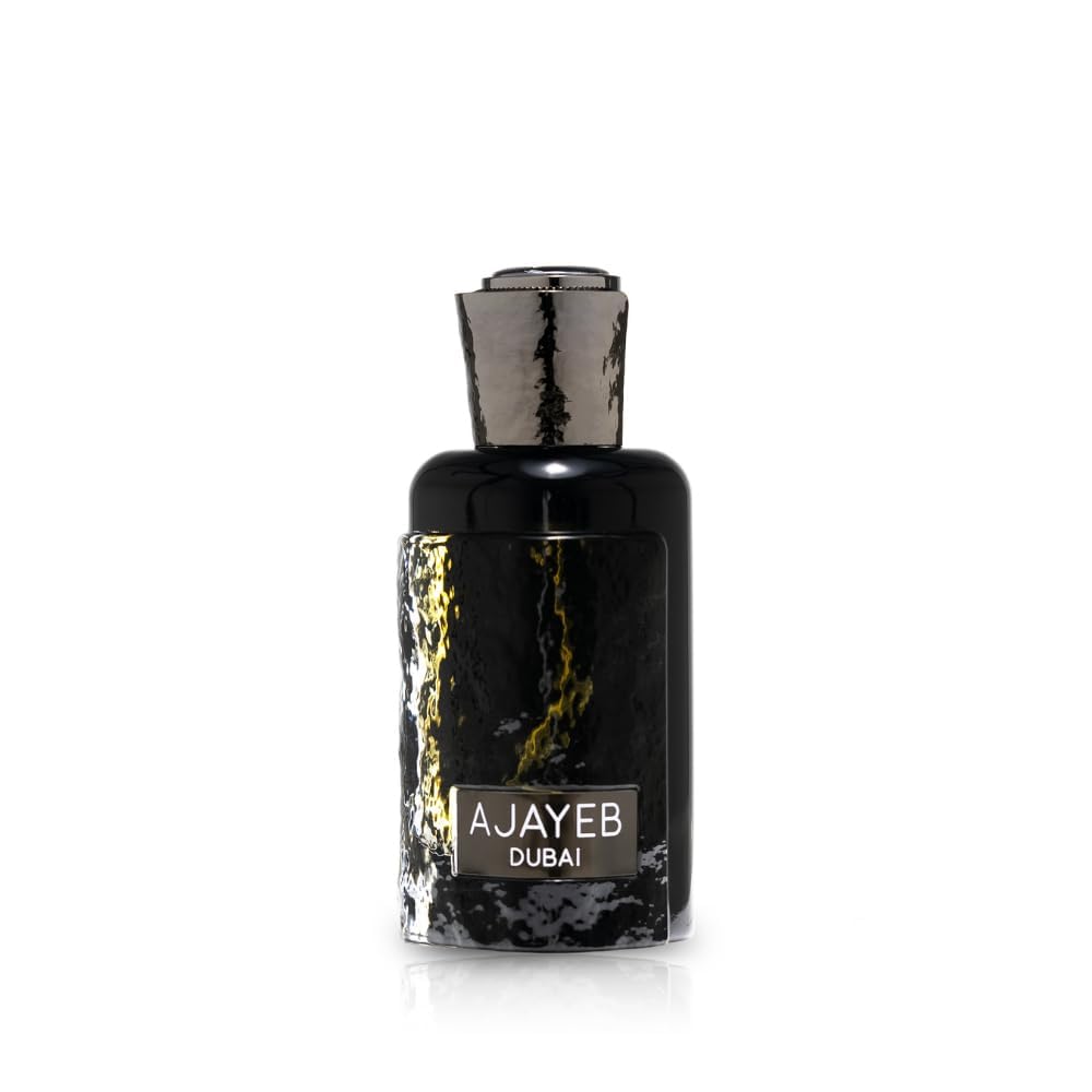 Lattafa Ajayeb Dubai EDP bottle front view for confident daily wear