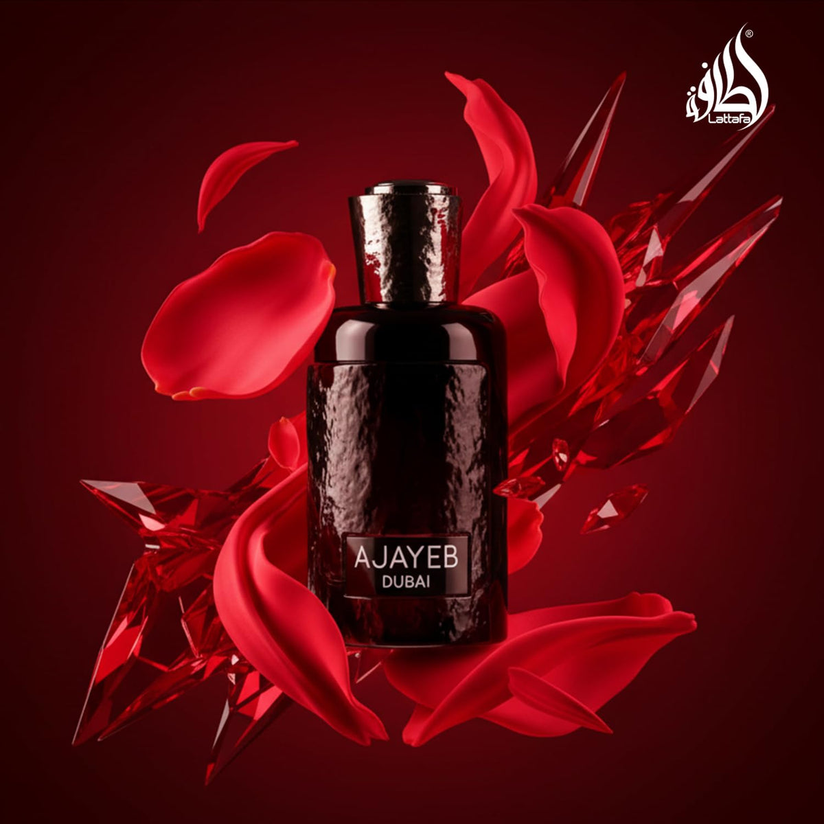 Lattafa Ajayeb Dubai EDP packaging box displayed for gifting