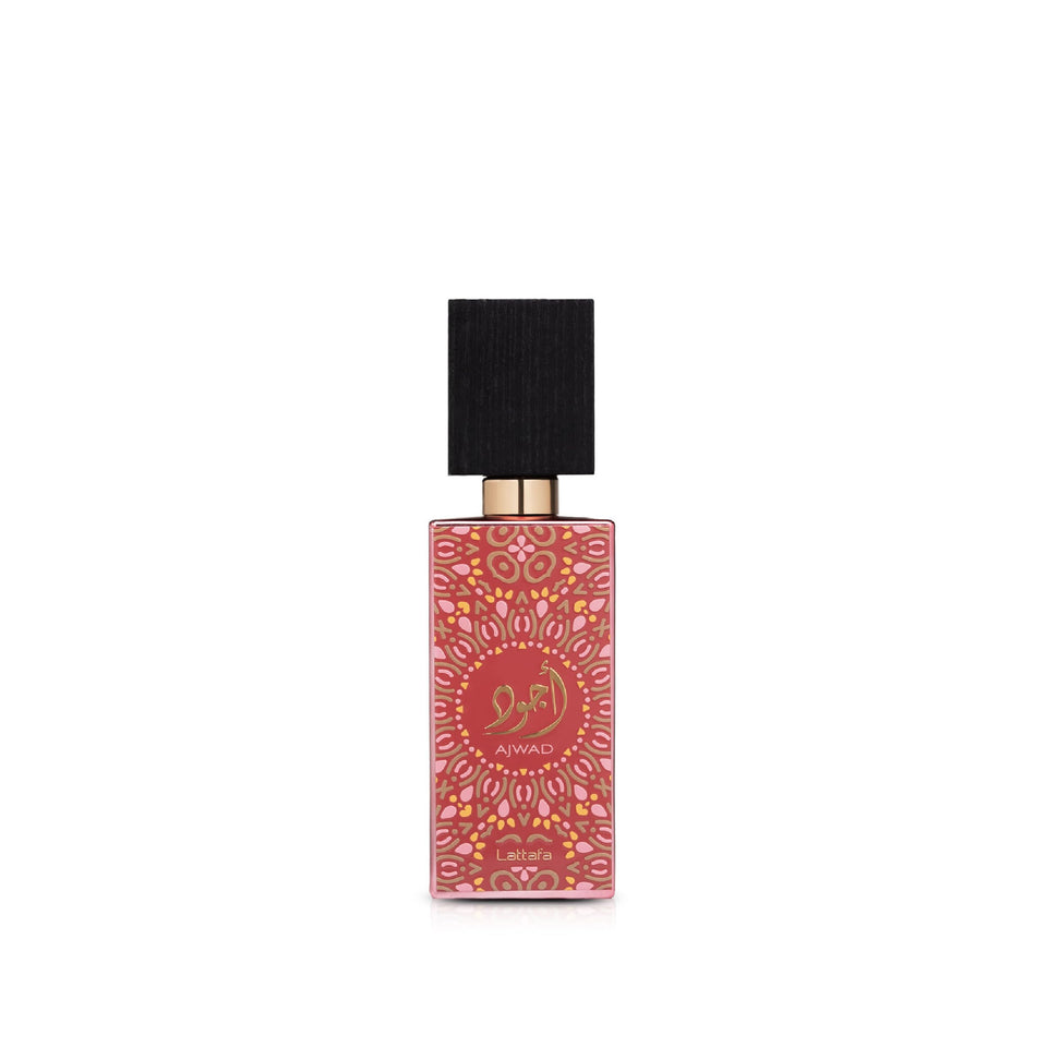 Lattafa Ajwad Pink to Pink bottle front view for daily elegance
