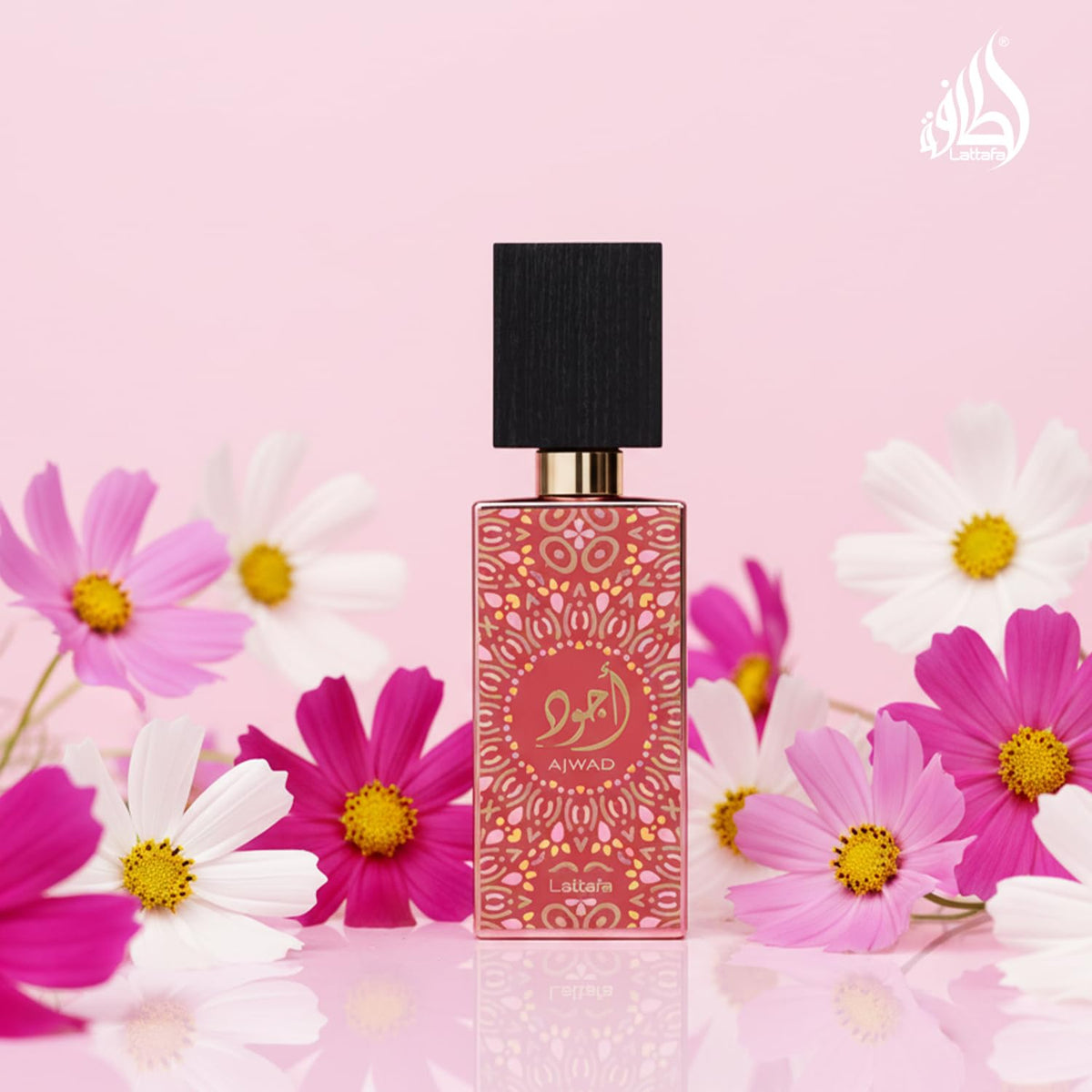 Ajwad Pink to Pink on wrist for long-lasting scent