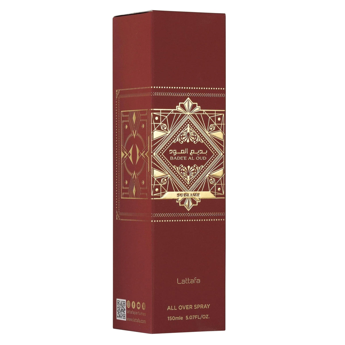 Lattafa Bade'e Al Oud Sublime floral heart with magnolia and jasmine delivers a radiant bloom.