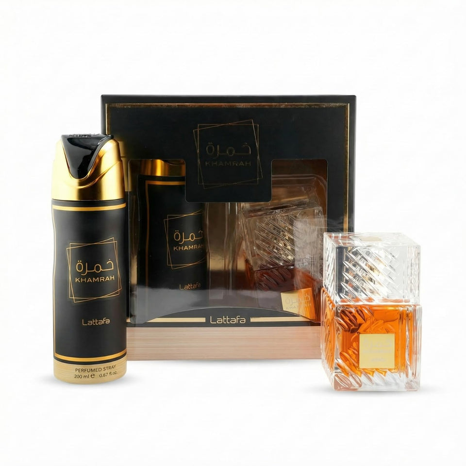 Lattafa Khamrah 100ml EDP bottle, premium everyday fragrance for gifting