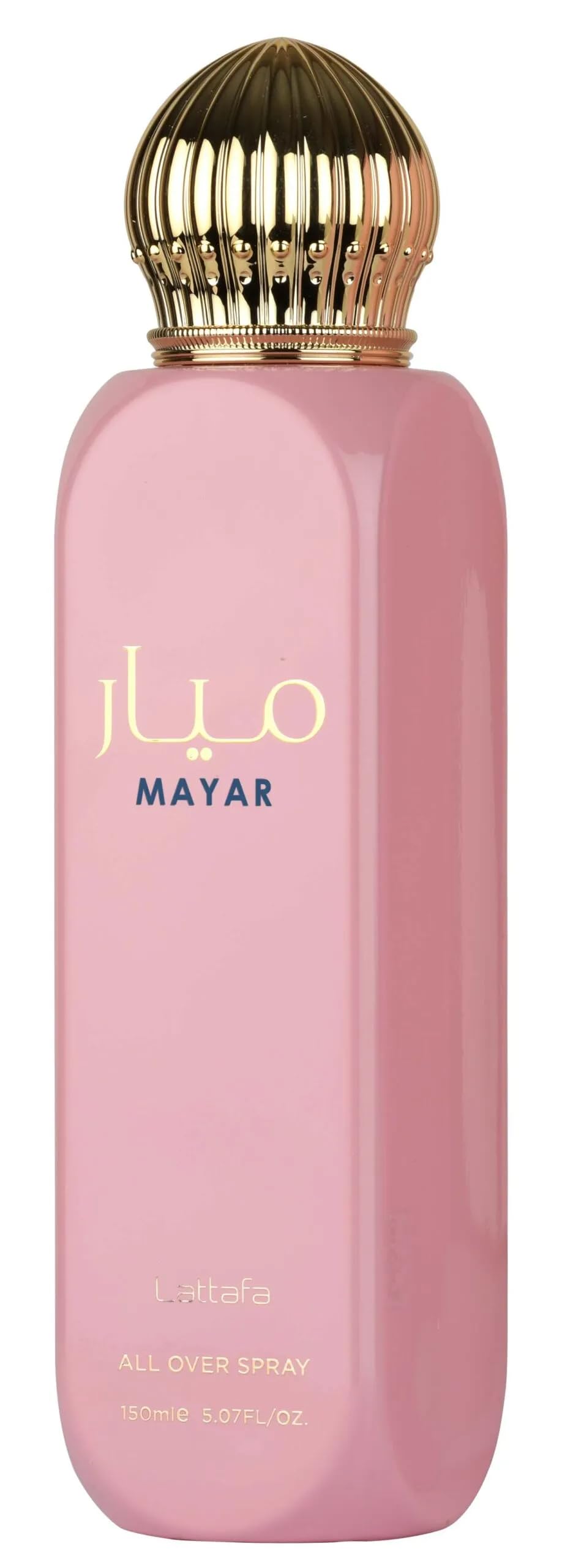 Lattafa Mayar bottle-front view highlighting chic packaging for daily fragrance ritual.