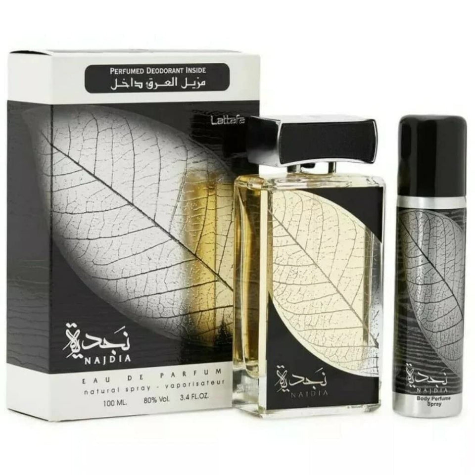 Lattafa Najdia EDP bottle with citrus opening for daily wear