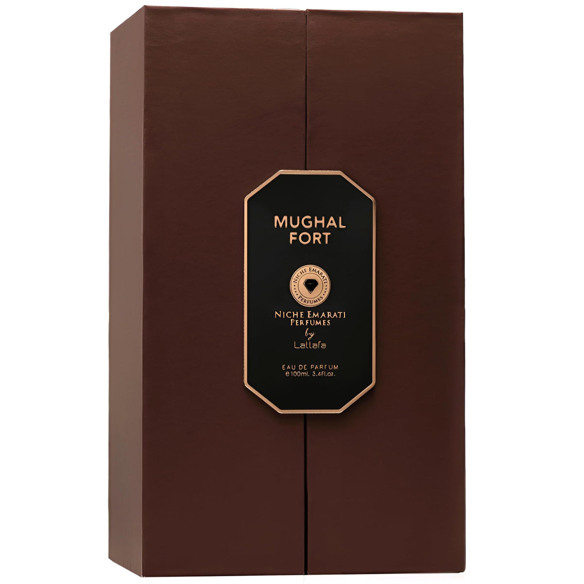 Elegant gift-pack presentation of Lattafa Mughal Fort fragrance.