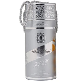 Lattafa Oud Mood Reminiscence amber heart notes evoke warm spice and depth