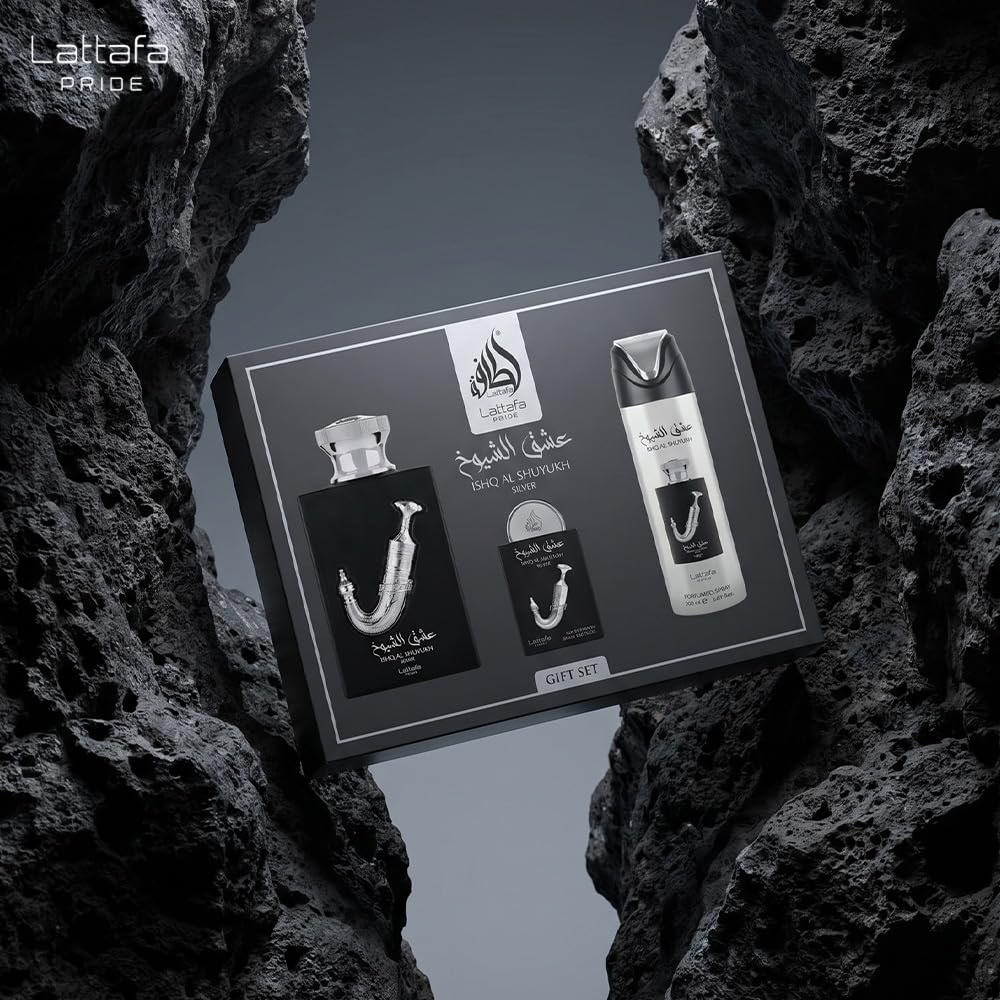 Lattafa Pride 3-4oz EDP spray bottle, bold masculine scent on display for daily wear.