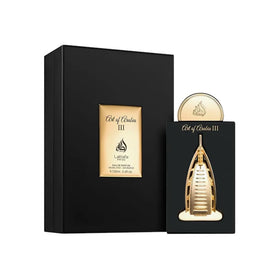 Lattafa Pride Art Of Arabia III opening-notes close-up highlighting initial scent appeal