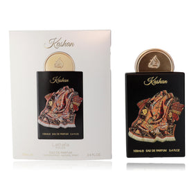 Lattafa Pride Kashan bottle front, bold unisex fragrance suitable for daily wear.
