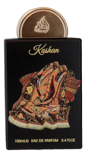 Lattafa Pride Kashan bottle top, opening pepper and orange energize the mood.