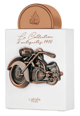 Lattafa Pride 1910 packaging, stylish presentation ideal for gifting.