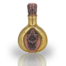 Lattafa Pride Masa bottle side, sleek unisex design