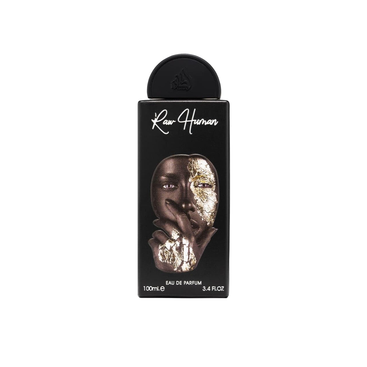 Lattafa Pride Raw Human bottle front view highlighting unisex appeal and lasting aroma