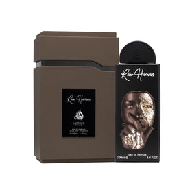 Lattafa Pride Raw Human cap close-up emphasizing premium bottle design