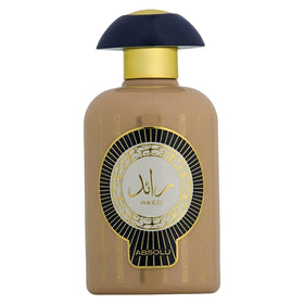 Lattafa Ra'ed Absolu bottle front view for evening wear elegance.