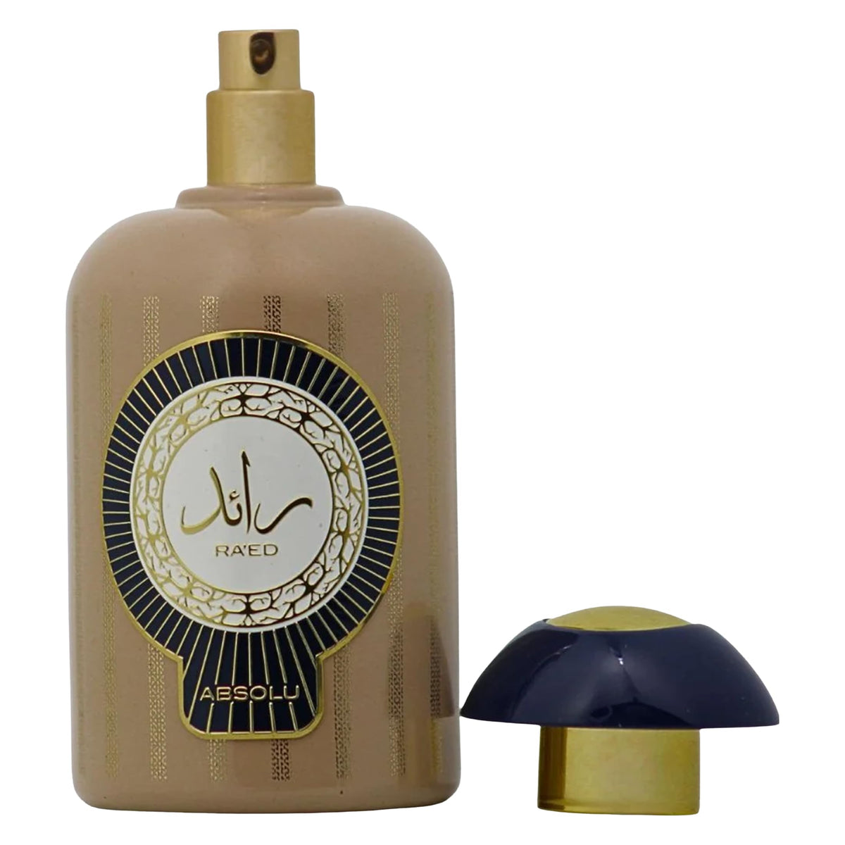 Lattafa Ra'ed Absolu bottle vanilla creamy notes for cozy evenings.
