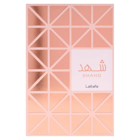 100 ml Lattafa Shahd Eau de Parfum bottle designed for unisex everyday and evening wear.