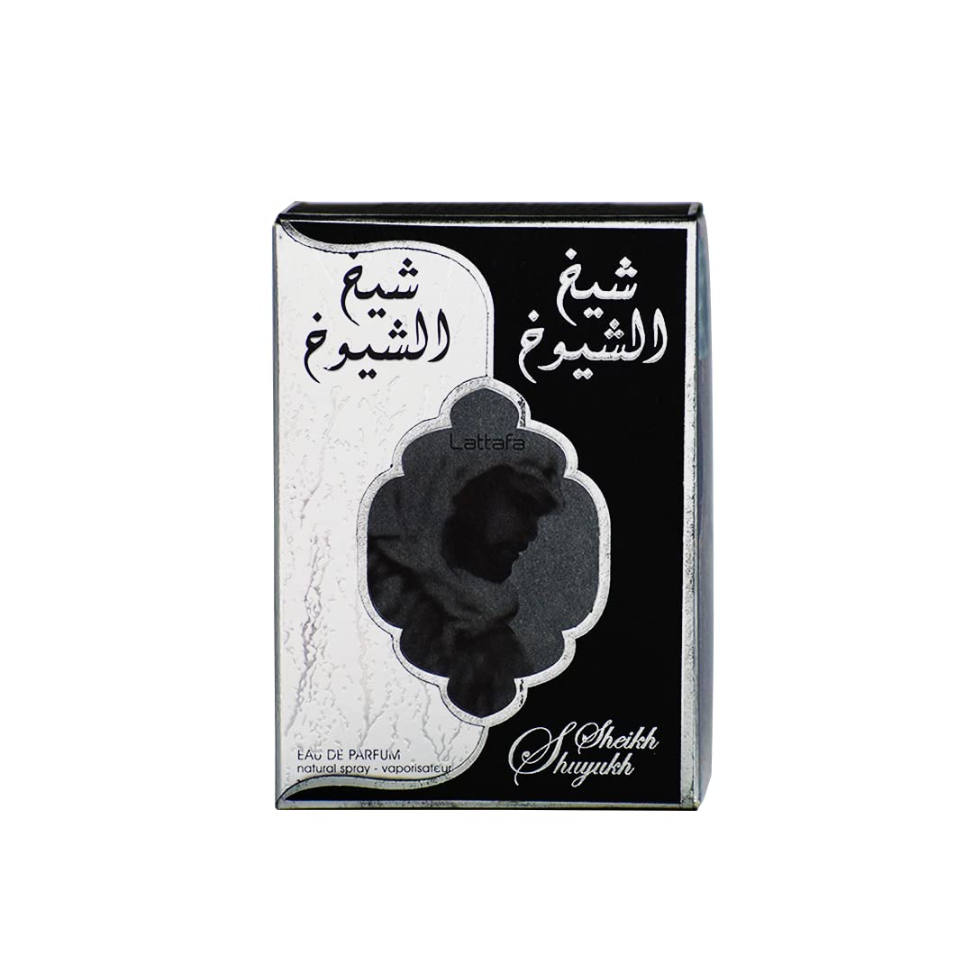 Lattafa Sheikh Al Shuyukh Final Edition front view bottle highlights bold masculine packaging