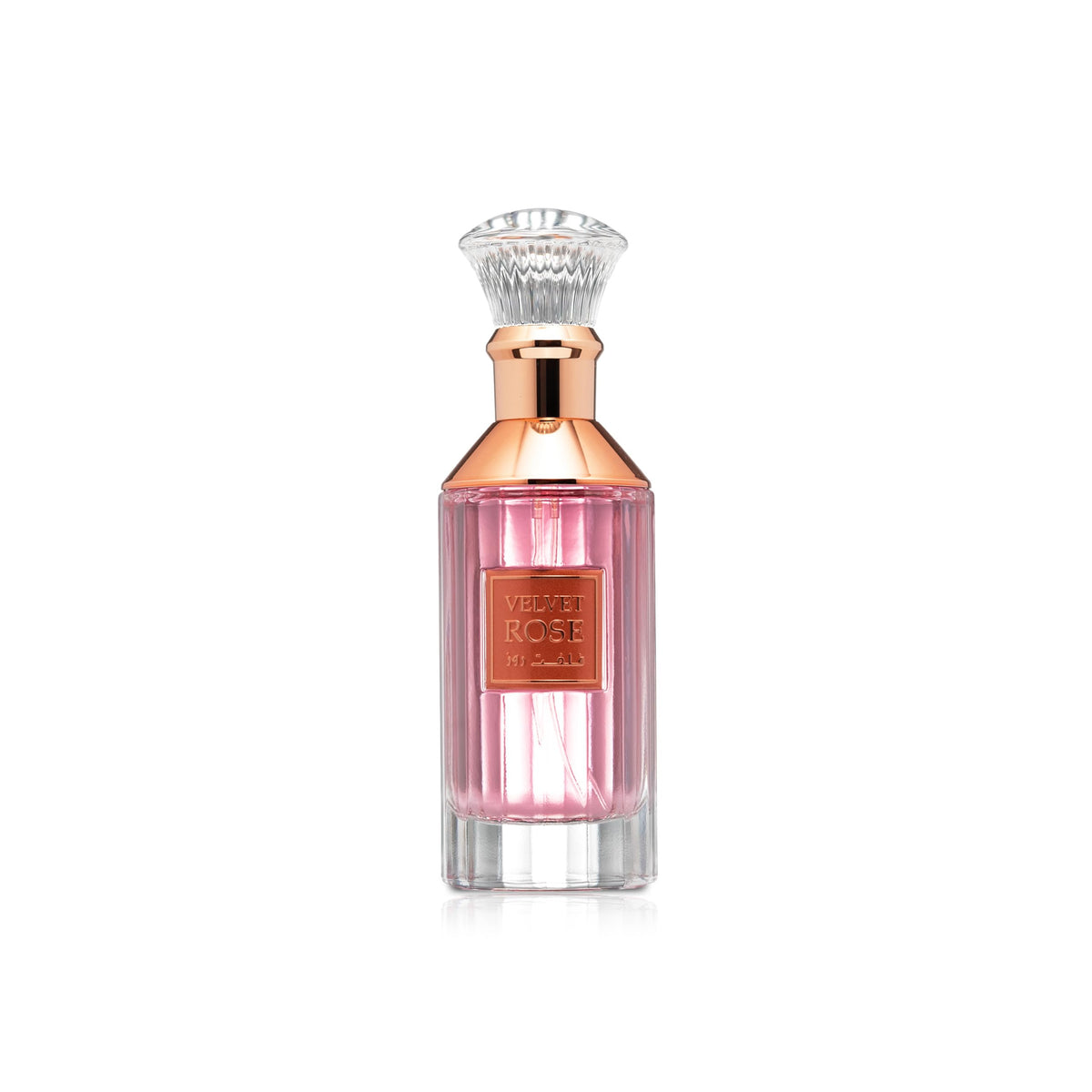 Lattafa Velvet Rose bottle front view, ideal for daily elegance.