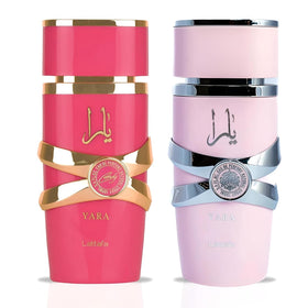 Lattafa Yara Candy EDP spray bottle captures fruity sweetness with gardenia notes.