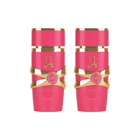 Lattafa Yara Candy bottle close-up, showcasing a sweet fruity aroma ideal for daily wear