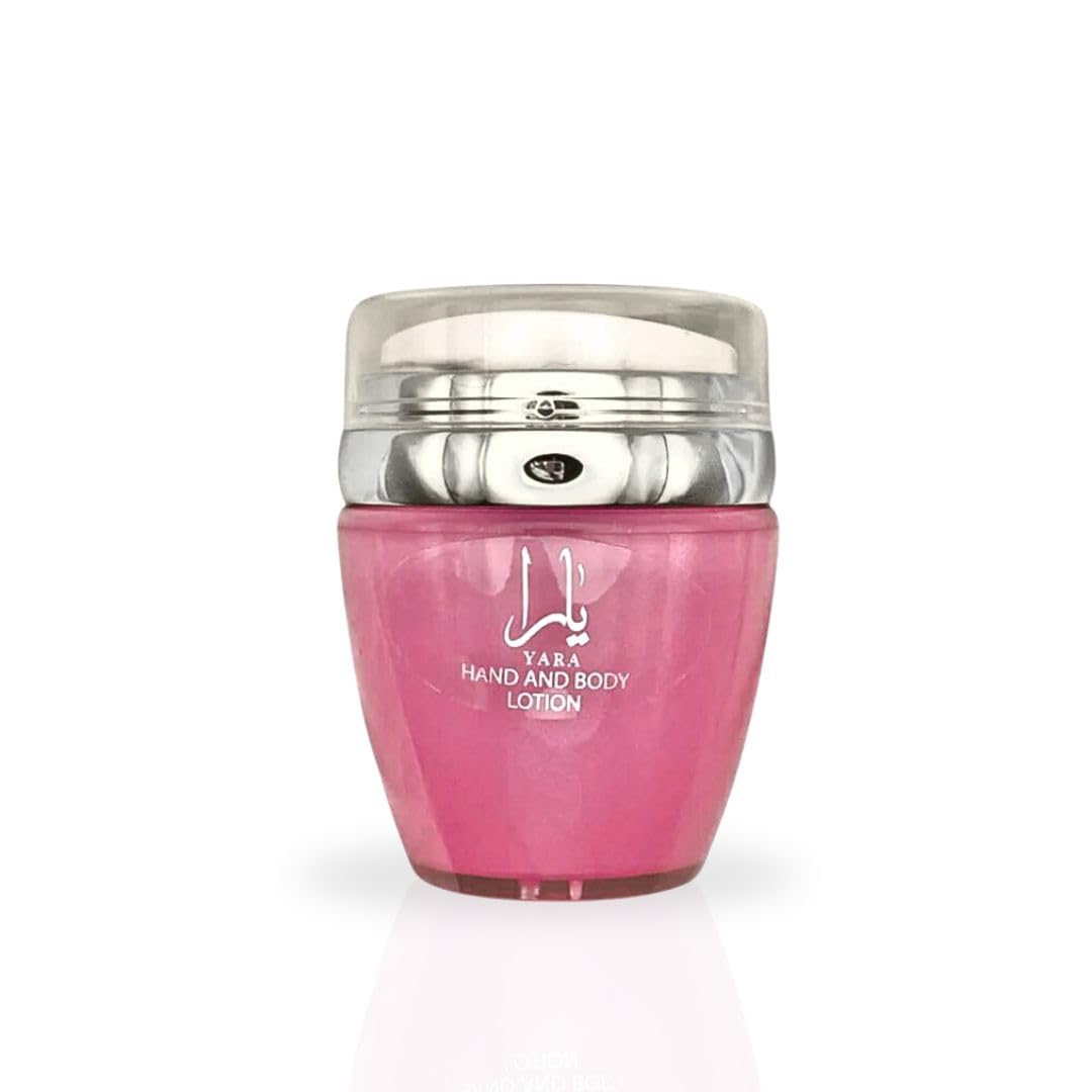Lattafa YARA lotion cream texture for rich hydration and smooth skin.