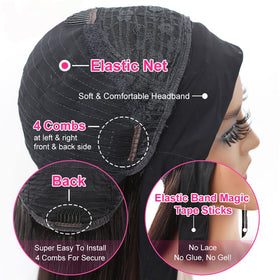 Lauberita headband wig medium cap size for comfortable fit