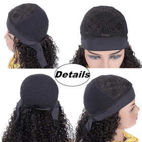 Lauberita headband wig package includes cap and eyelashes