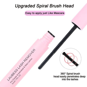 LAUBESS lash remover bottle dissolving adhesive for easy removal.
