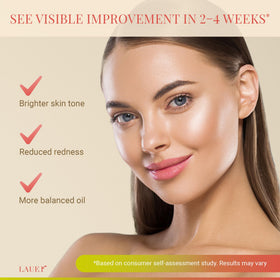 LAUER COSMETIC Green tea extract close-up highlights soothing antioxidant benefits