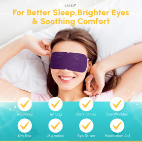 Lauer Cosmetic heated eye steam mask mint scent offers refreshing coolness