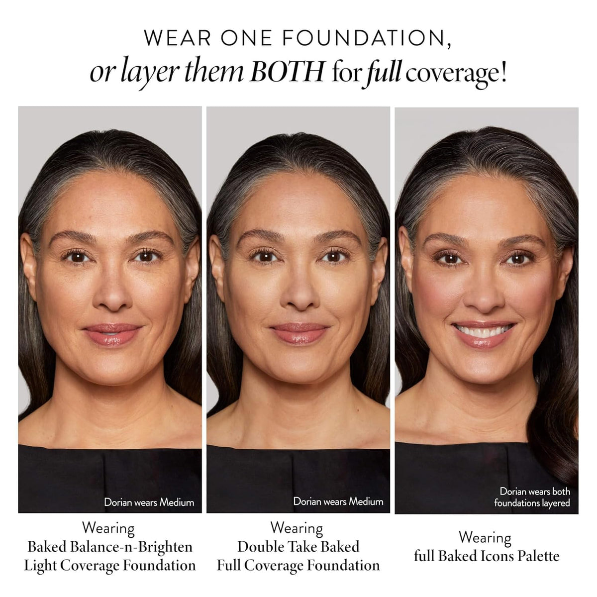 Warm-toned Laura Geller blush and bronzer for natural definition.