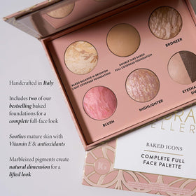 Laura Geller two-foundation option for light to full coverage.