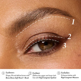 LAURA GELLER Bravo Brows Soft Pencil + Brush shapes brows naturally