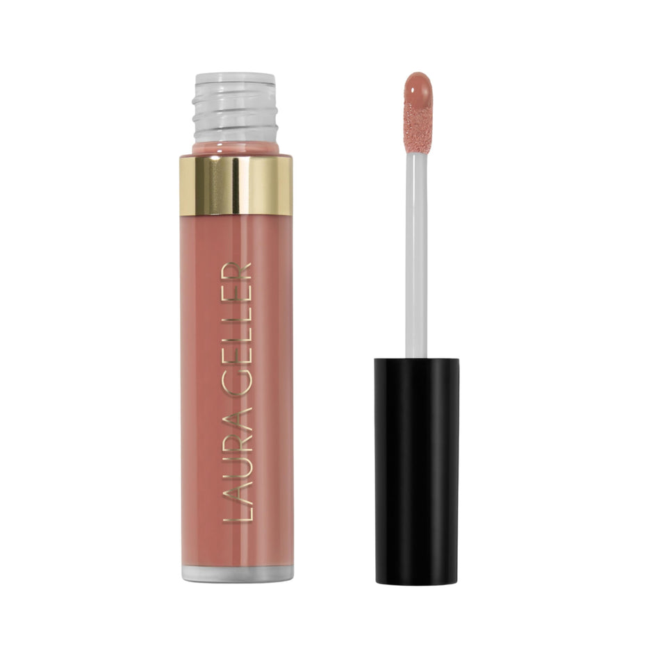 LAURA GELLER Color Luster Lip Gloss Turkish Delight bottle with non-sticky, high-shine finish.