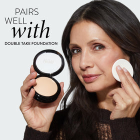 LAURA GELLER Double Take sponges fit into the foundation compact.