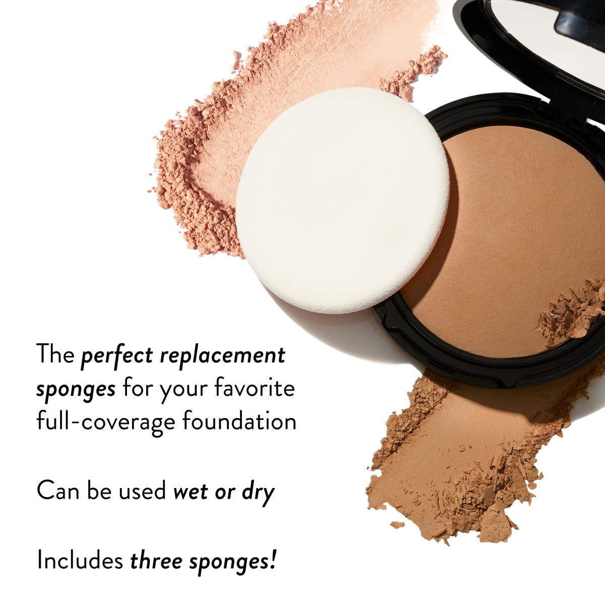 LAURA GELLER Double Take pink-side sponge delivers medium coverage.