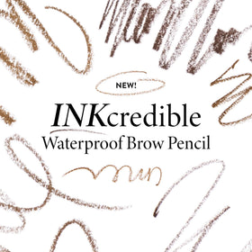 Laura Geller INKcredible Brow Pencil spoolie end for easy blending.