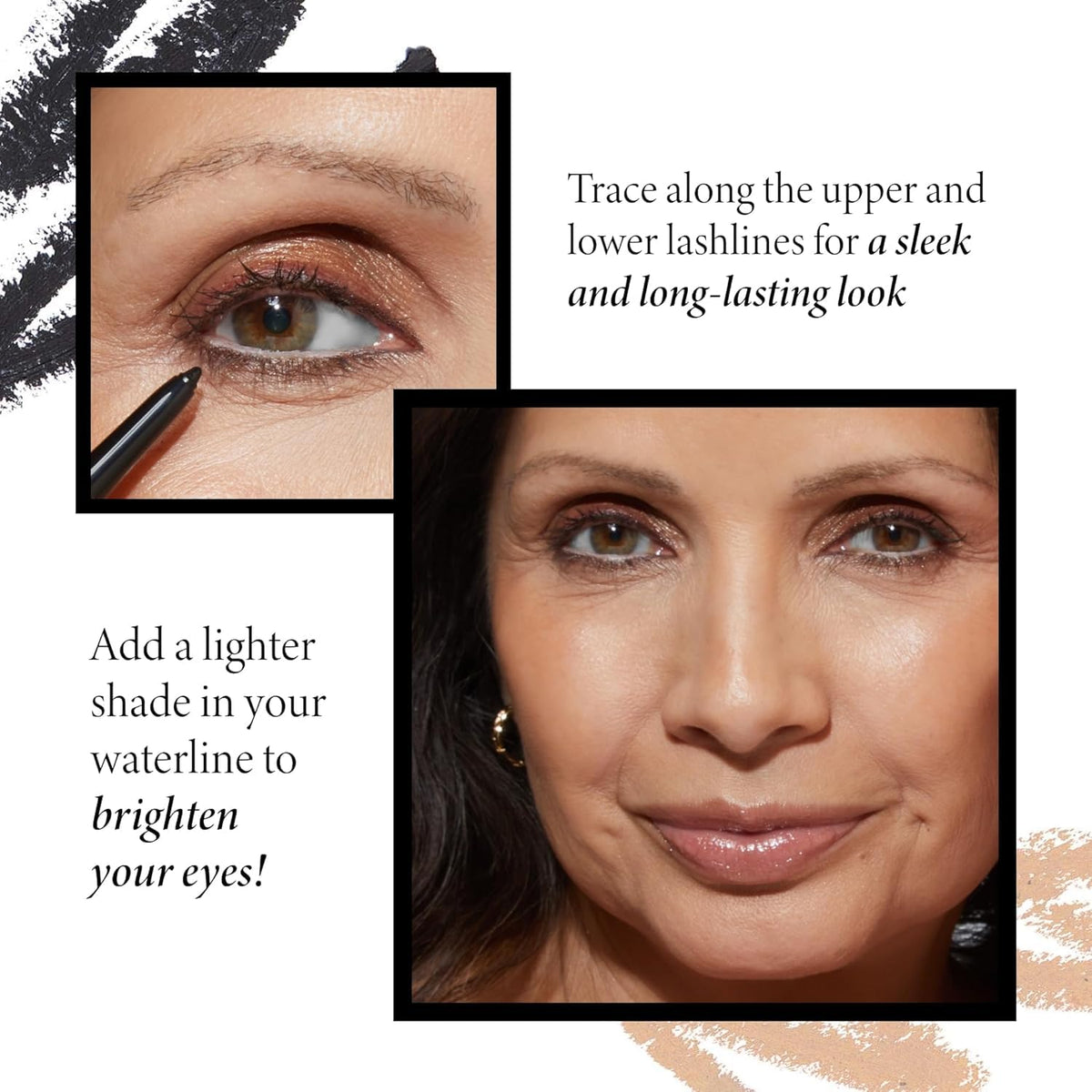 LAURA GELLER INKCredible Gel Eyeliner beige durable wear through day-long activities
