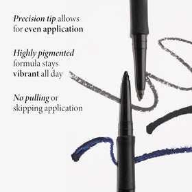 LAURA GELLER Inkcredible Gel Eyeliner Indigo Night built-in sharpener end for accurate sharpening.