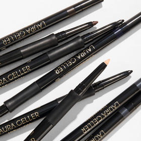 Creamy glide of LAURA GELLER INKCREDIBLE Gel Eyeliner for smooth, even color.