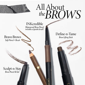 Longwear test image suggesting all-day brow definition with INKcredible Pencil.