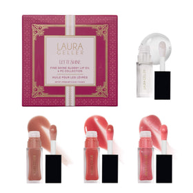 LAURA GELLER NEW YORK Let It Shine kit: clear lip oil delivering weightless hydration