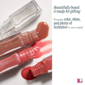 LAURA GELLER NEW YORK hydrating oils blend for a comfortable, non-sticky lip gloss look