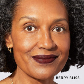Laura Geller Modern Classic Lipstick Berry Bliss cream-finish close-up.