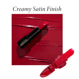 Laura Geller Modern Classic Lipstick swatches reveal versatile Berry Bliss shade.