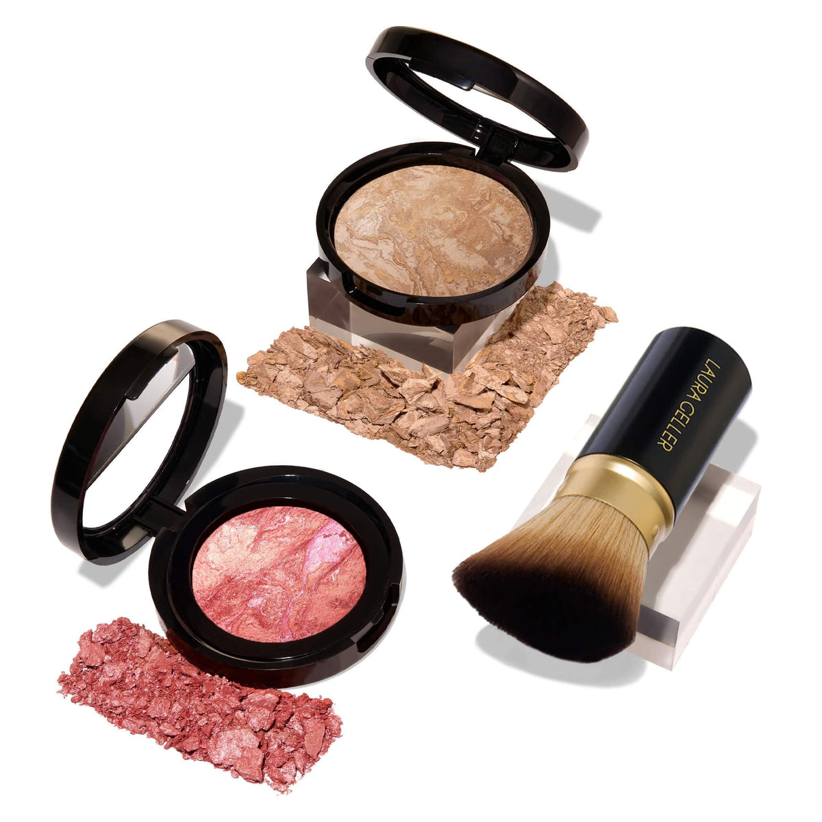 Laura Geller New York 40+ Club Balance-Brighten foundation swatch for even skin tone