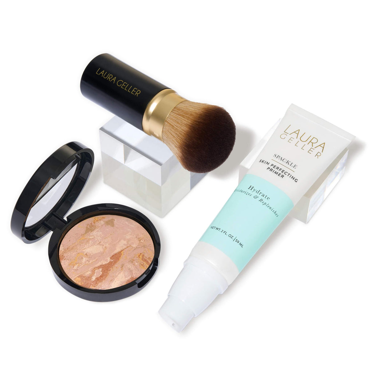 LAURA GELLER NEW YORK Baked Balance-n-Brighten foundation compact for natural demi-matte finish.